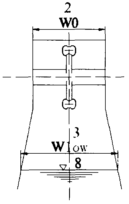 Low-head impulse water turbine set for hydroelectric generation