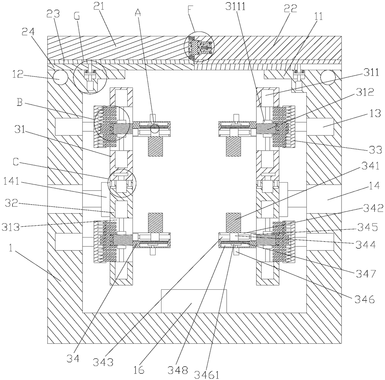 Motor immersion pre-drying device improving sealing effect