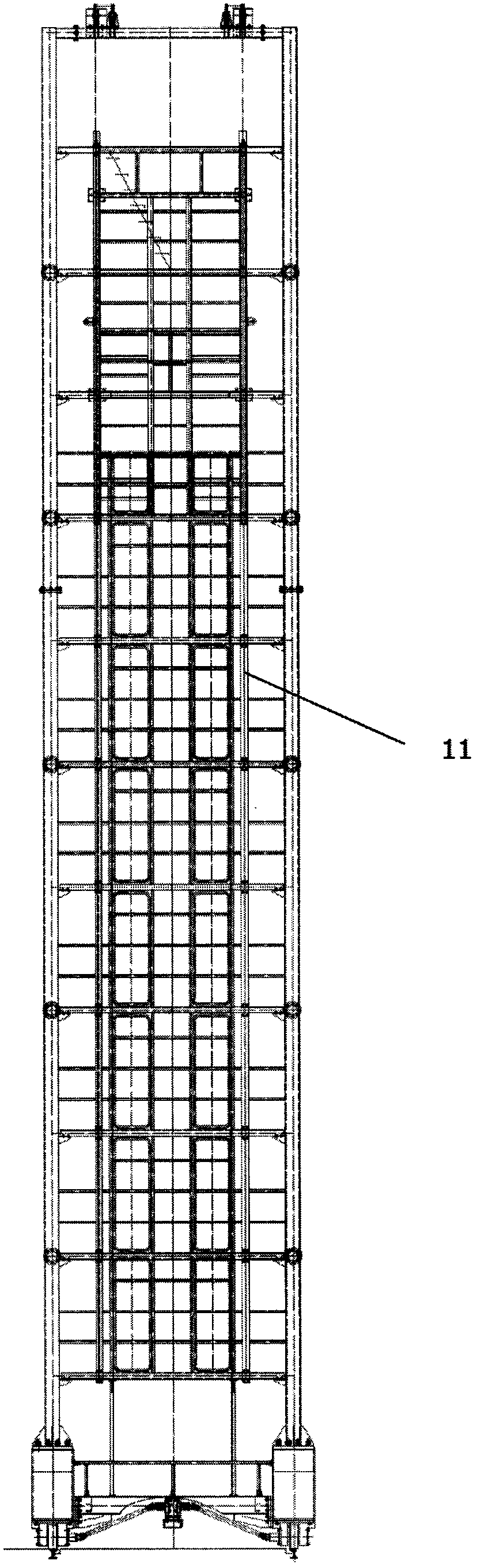 Movable multilayer platform for rocket fairing closing