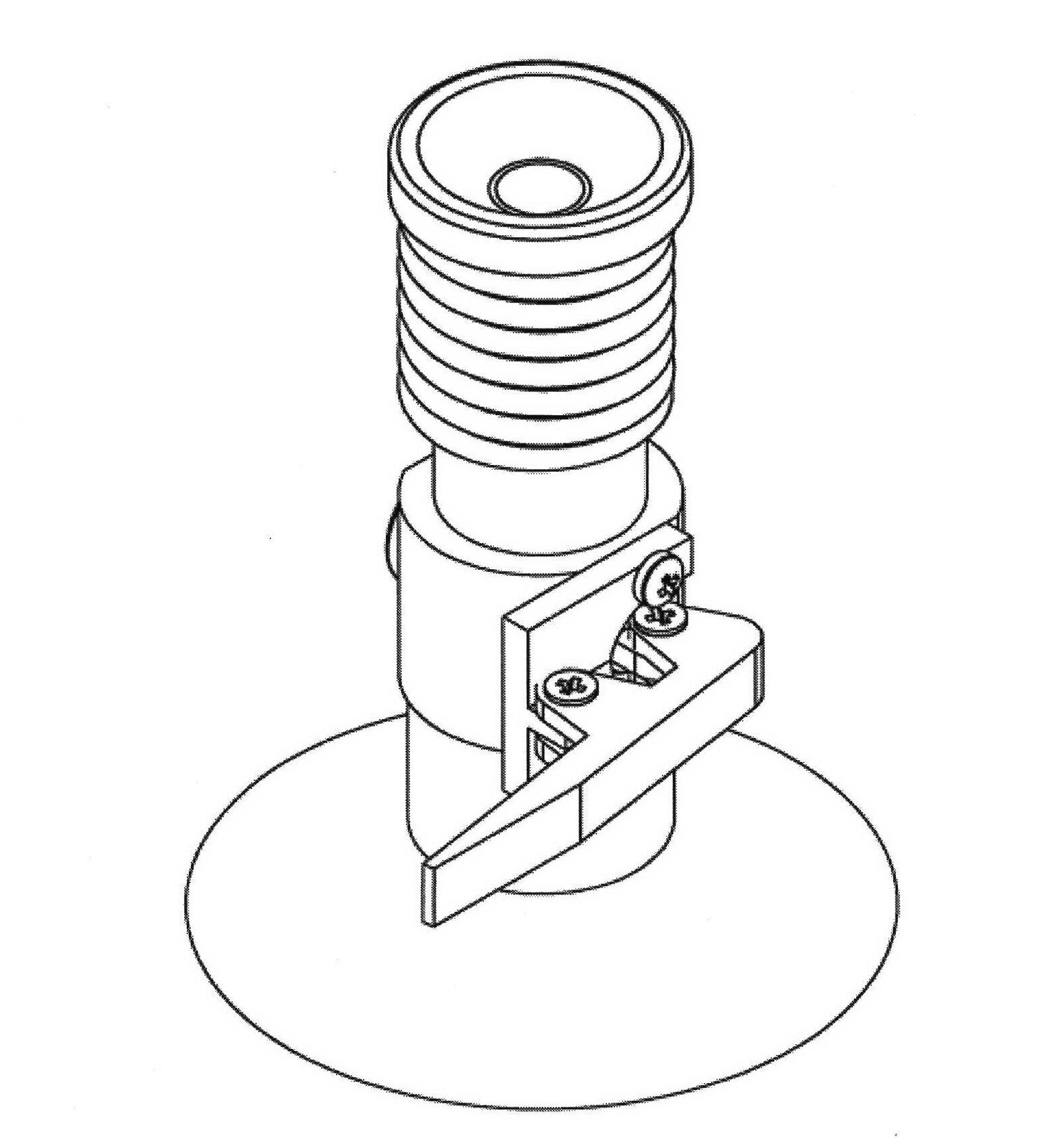 Crawler belt and suction disc combined-type walking device design capable of being used for wall climbing robot