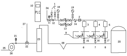 Device and method for recovering low-calorific-value converter gas