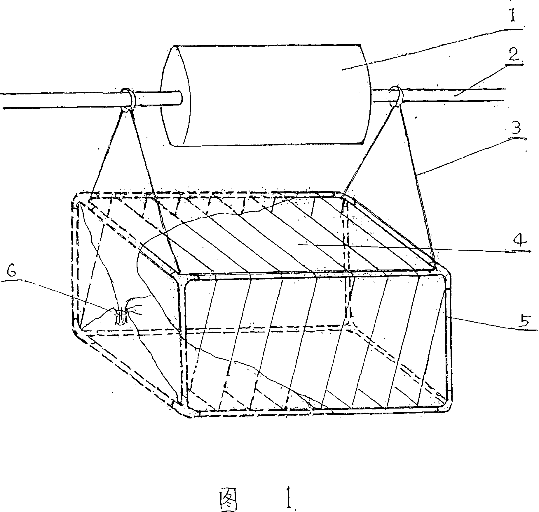 Separated device of raising sea cucumber in cage