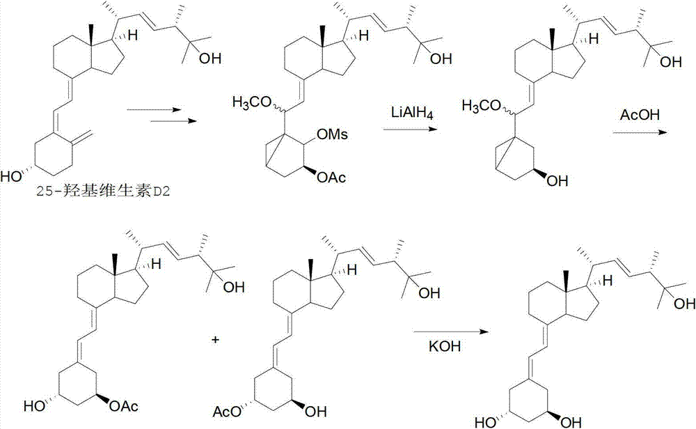 Method for synthesizing paricalcitol