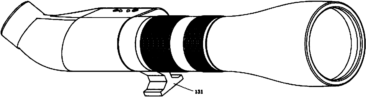 Objective-lens zooming and focusing spotting scope with WIFI photographing function