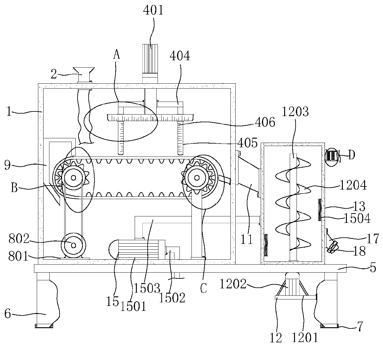 Detection device for automatic packaging machine