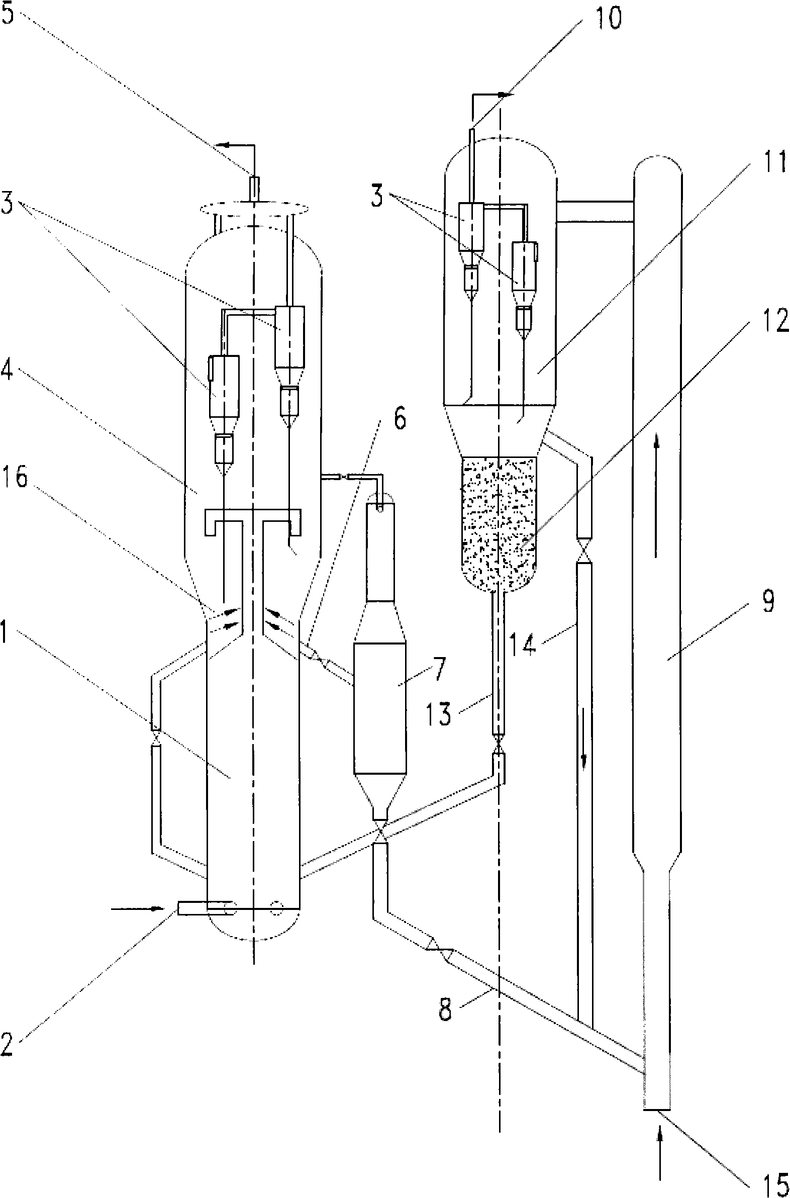 Method for preparing ethylene and propone with oxocompound