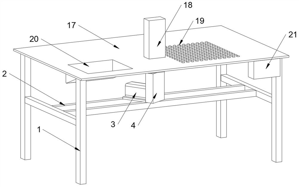 Steak processing shape trimming device