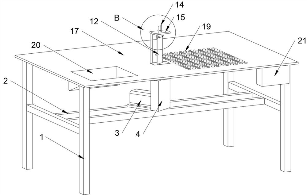 Steak processing shape trimming device