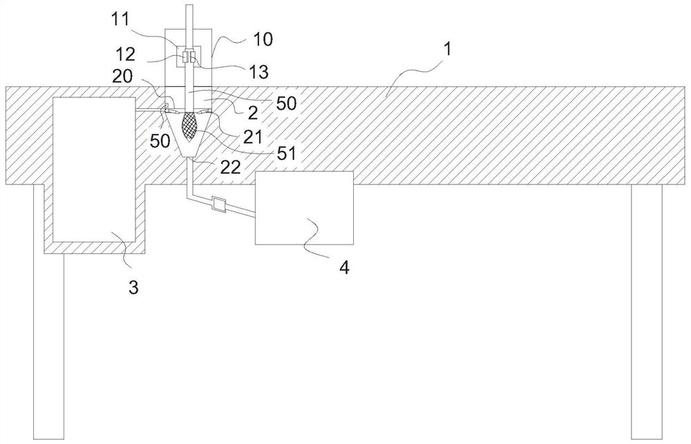 Special drawing table with drawing tool cleaning function and drawing tool cleaning method