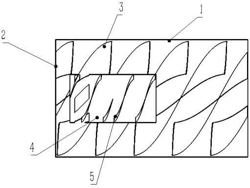 Material guiding and dust falling spiral of direct thermal desorption rotary kiln equipment for soil remediation