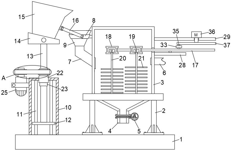 Concrete stirring device and use method thereof