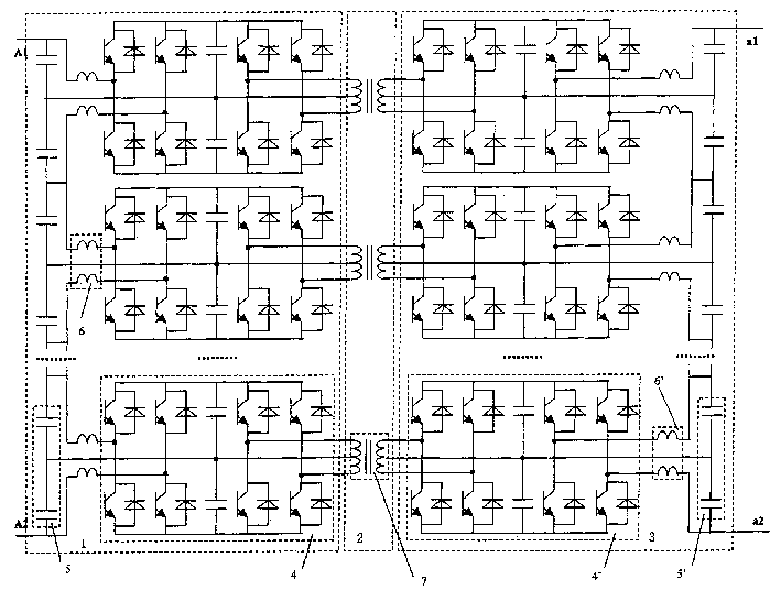 Medium and high voltage power conversion method and device