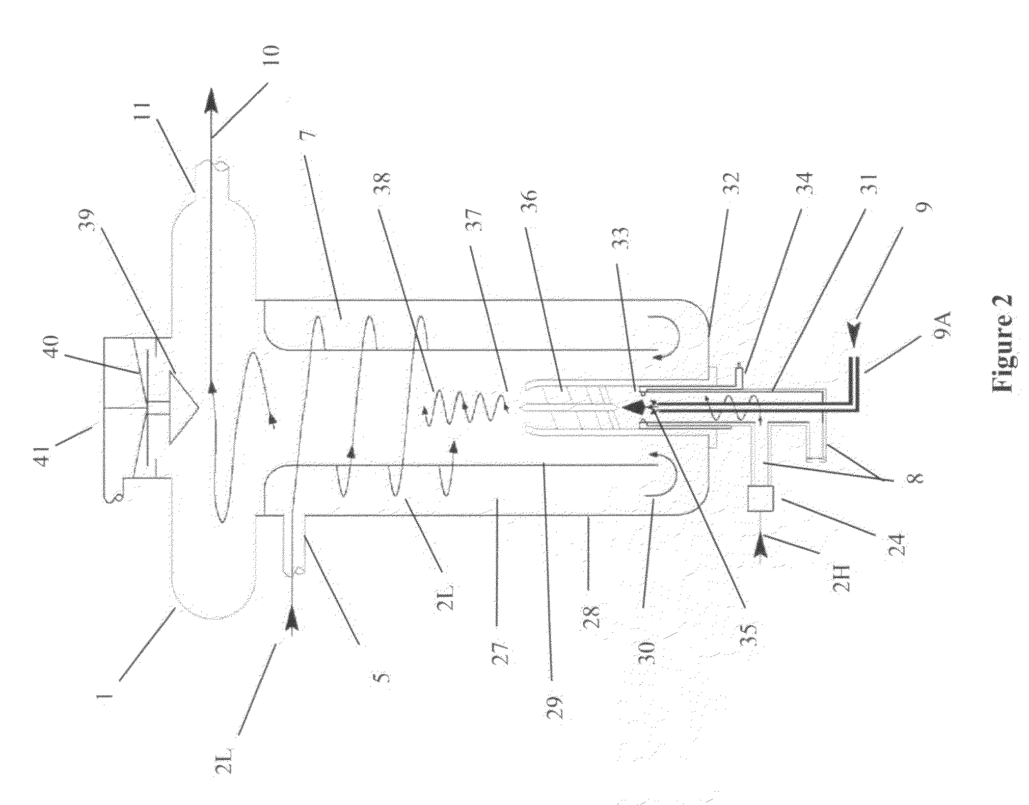 Adiabatic external combustion with low pressure positive displacement motor