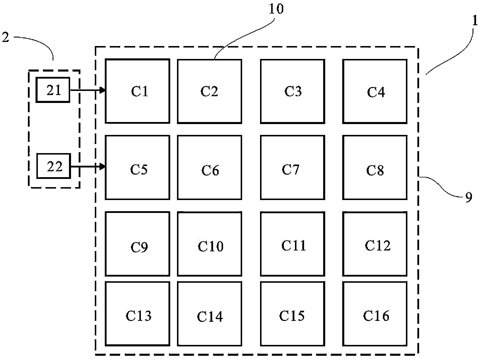 Electric field fingerprint recognition device, state control method thereof and prosthesis identification method