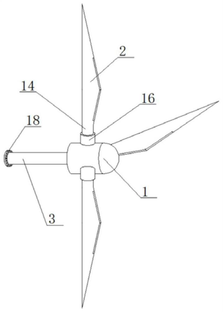 Power-increasing and efficiency-improving device for wind wheel of horizontal-axis wind turbine