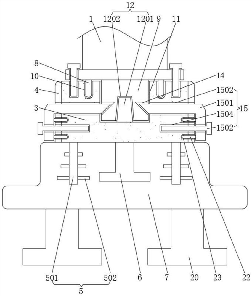 Multifunctional intelligent lamp pole with stable bottom supporting