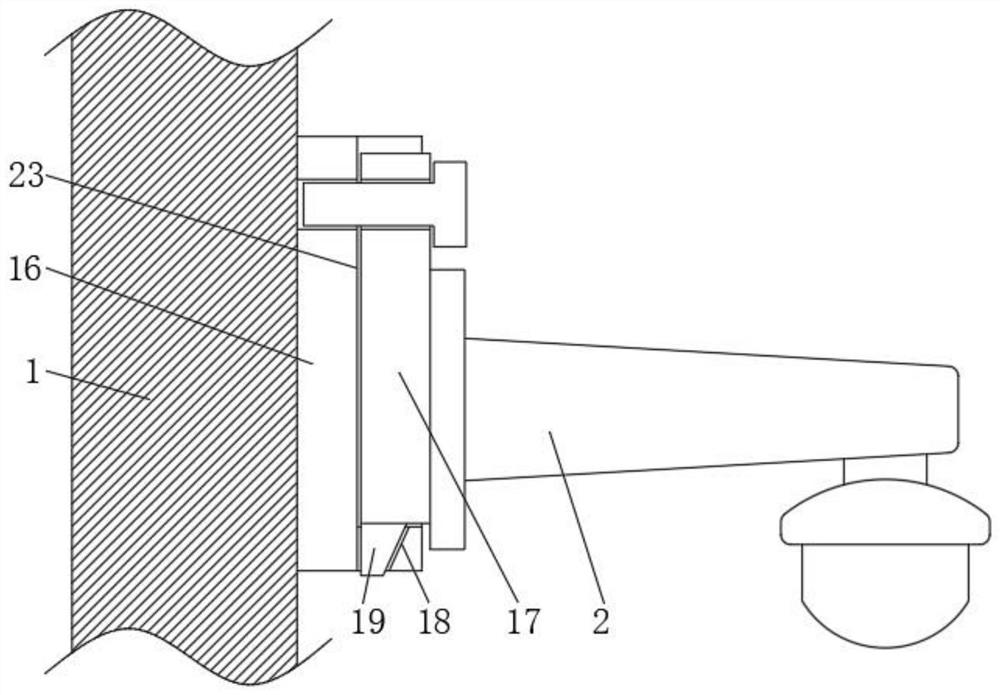 Multifunctional intelligent lamp pole with stable bottom supporting