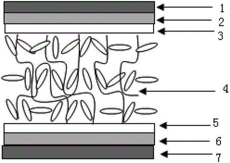 Polymer network liquid crystal display