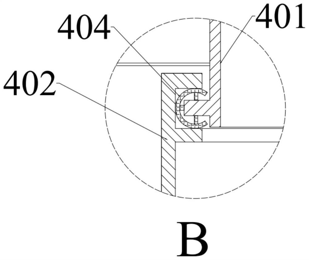 Metal window with thermal bridge partition structure