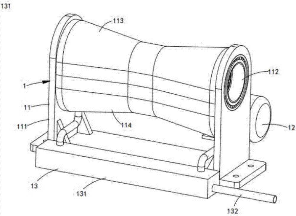 Spinning and dyeing spiral dehydration device