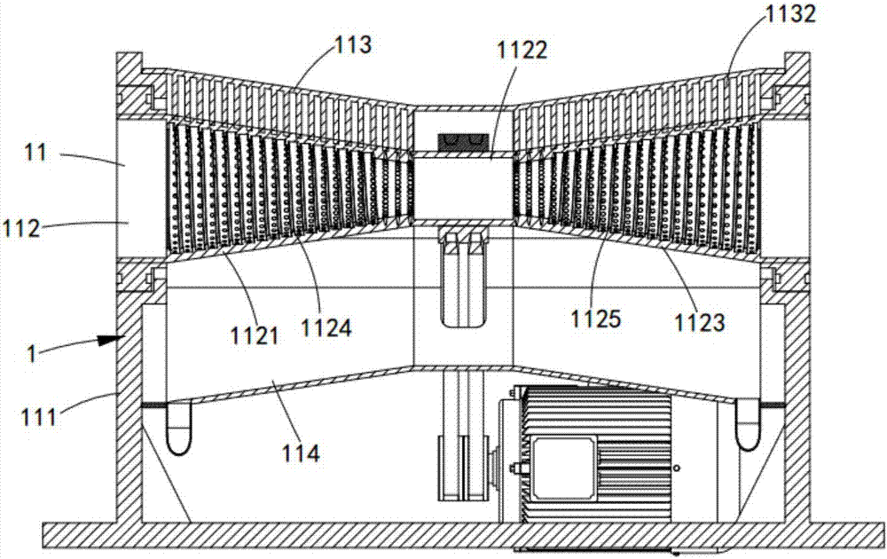 Spinning and dyeing spiral dehydration device