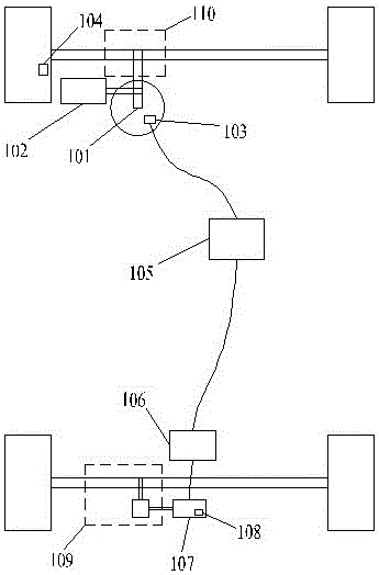 Electric vehicle four-wheel steering system and control method