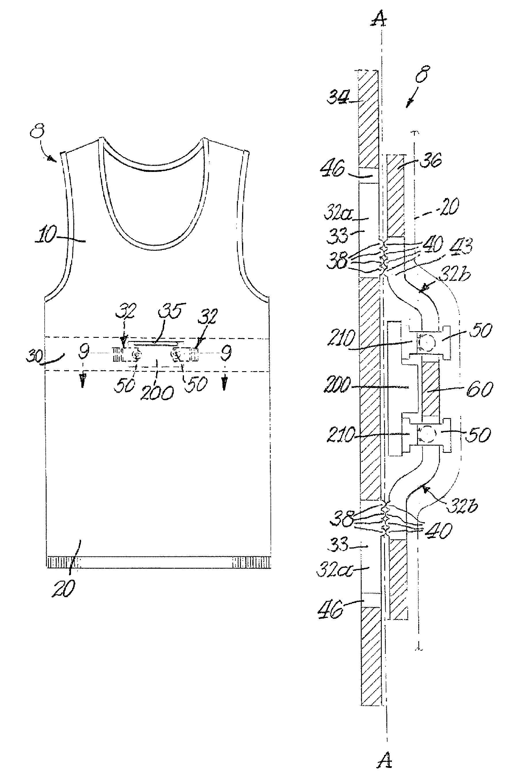 Wearable article with band portion adapted to include textile-based electrodes and method of making such article