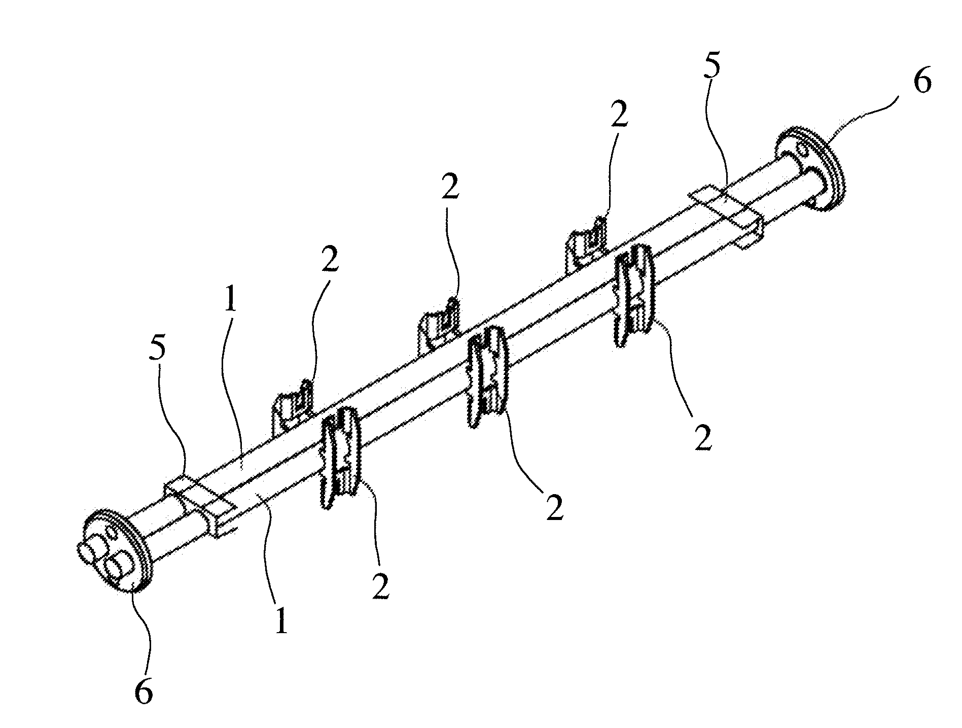 Device for measuring the mass rate of flow