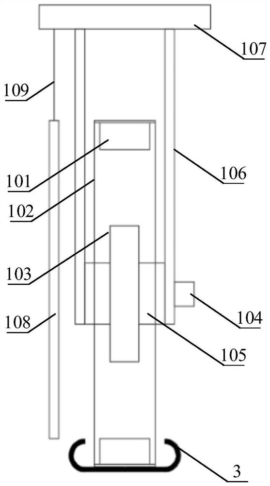 Coupling contact type magnetic flux and temperature detection probe wheel and detection method