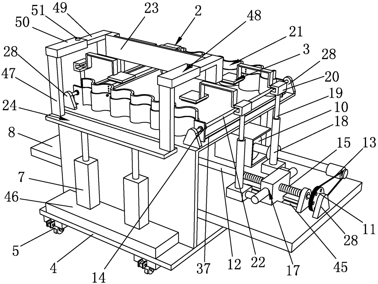 Cutting device for glass table board of integrated cooker and cutting method by adopting cutting device