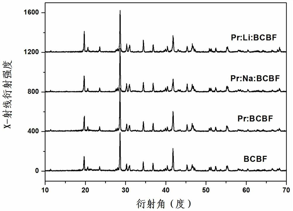 Rare earth doped barium calcium fluoborate laser crystal, preparation method thereof and method for realizing laser