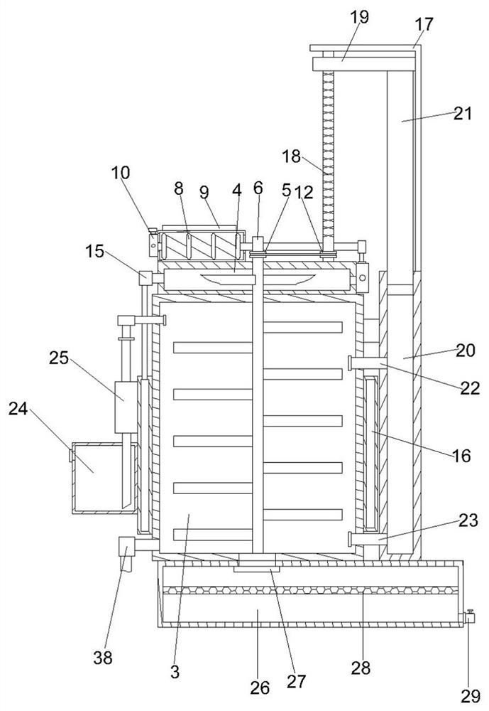 Fluorine-containing waste gas recycling device of chemical reaction kettle