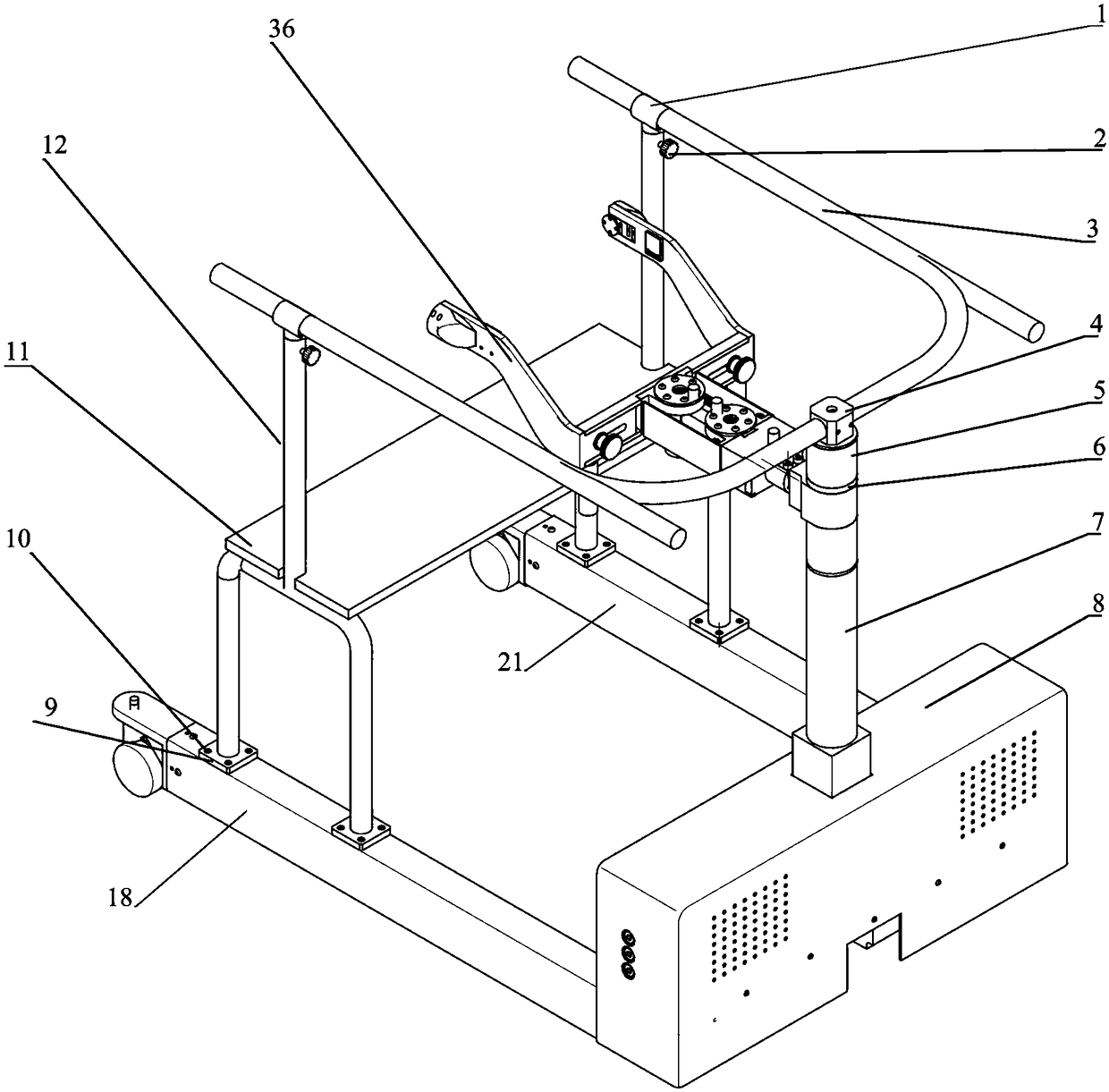 Pelvis motion balance control training robot