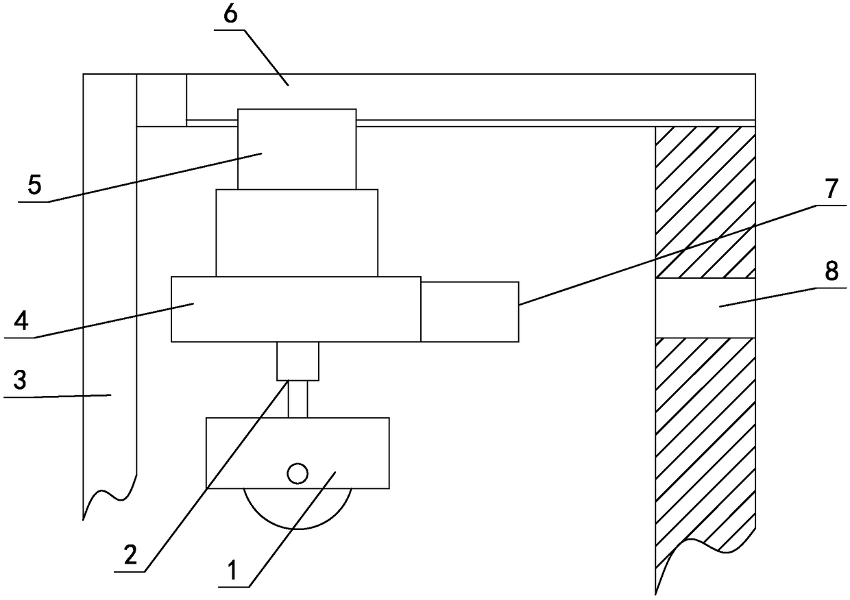 Cutting saw intermittent work mounting support