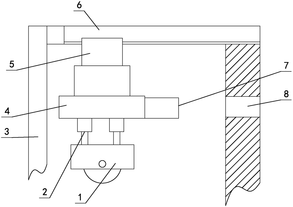 Cutting saw intermittent work mounting support