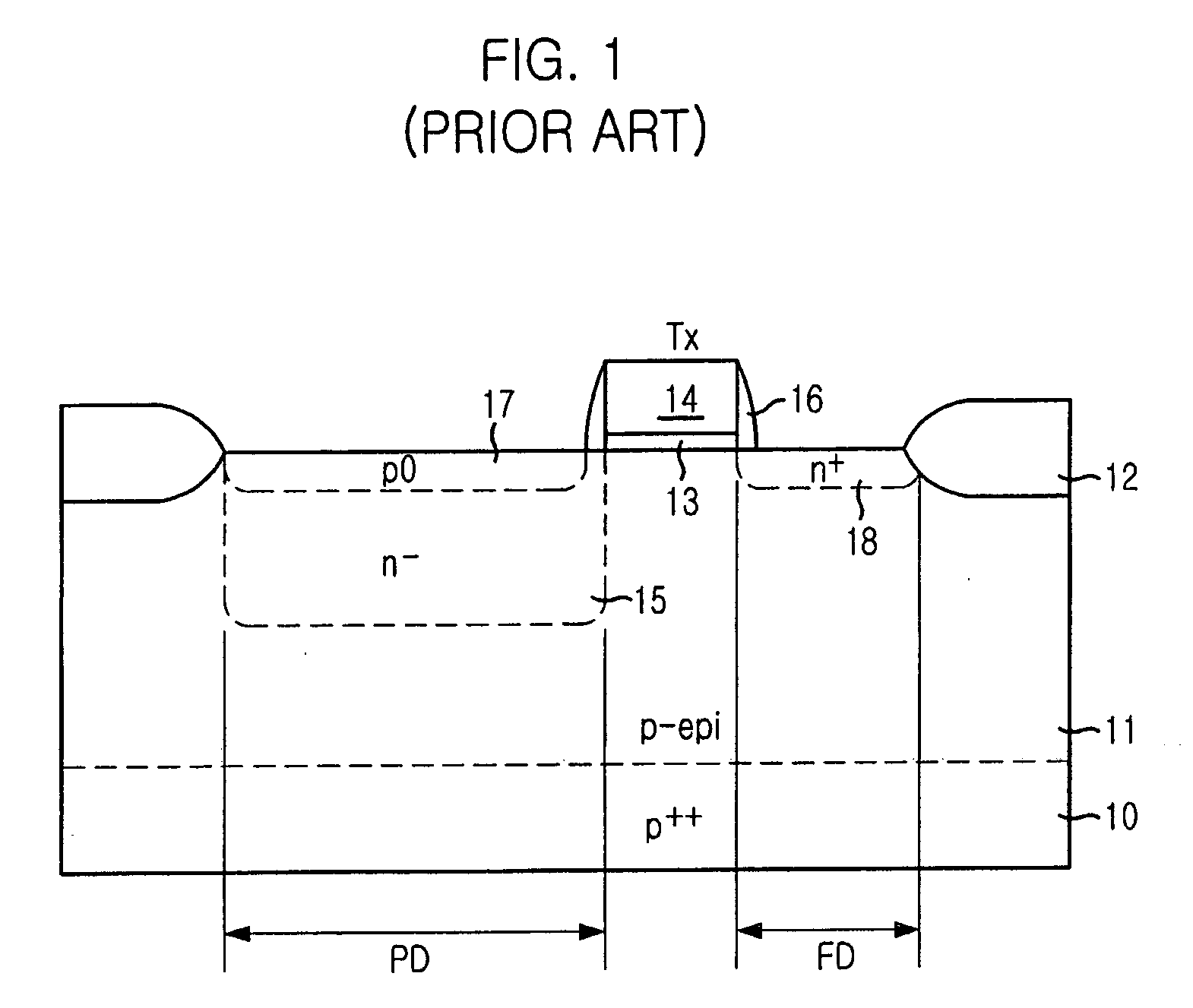 Image sensor with improved charge transfer efficiency and method for fabricating the same