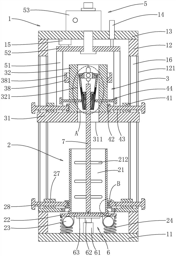 Anchor rod drawing experiment device and detection method thereof