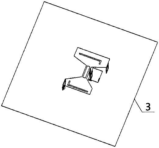 L-shaped slit double-bridge multi-frequency antenna