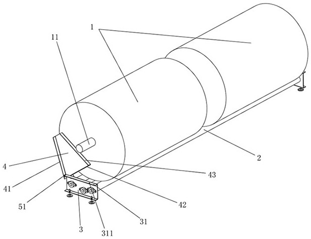 Shaft unloading device for coiling mechanism of double-needle-bar double-width warp knitting machine