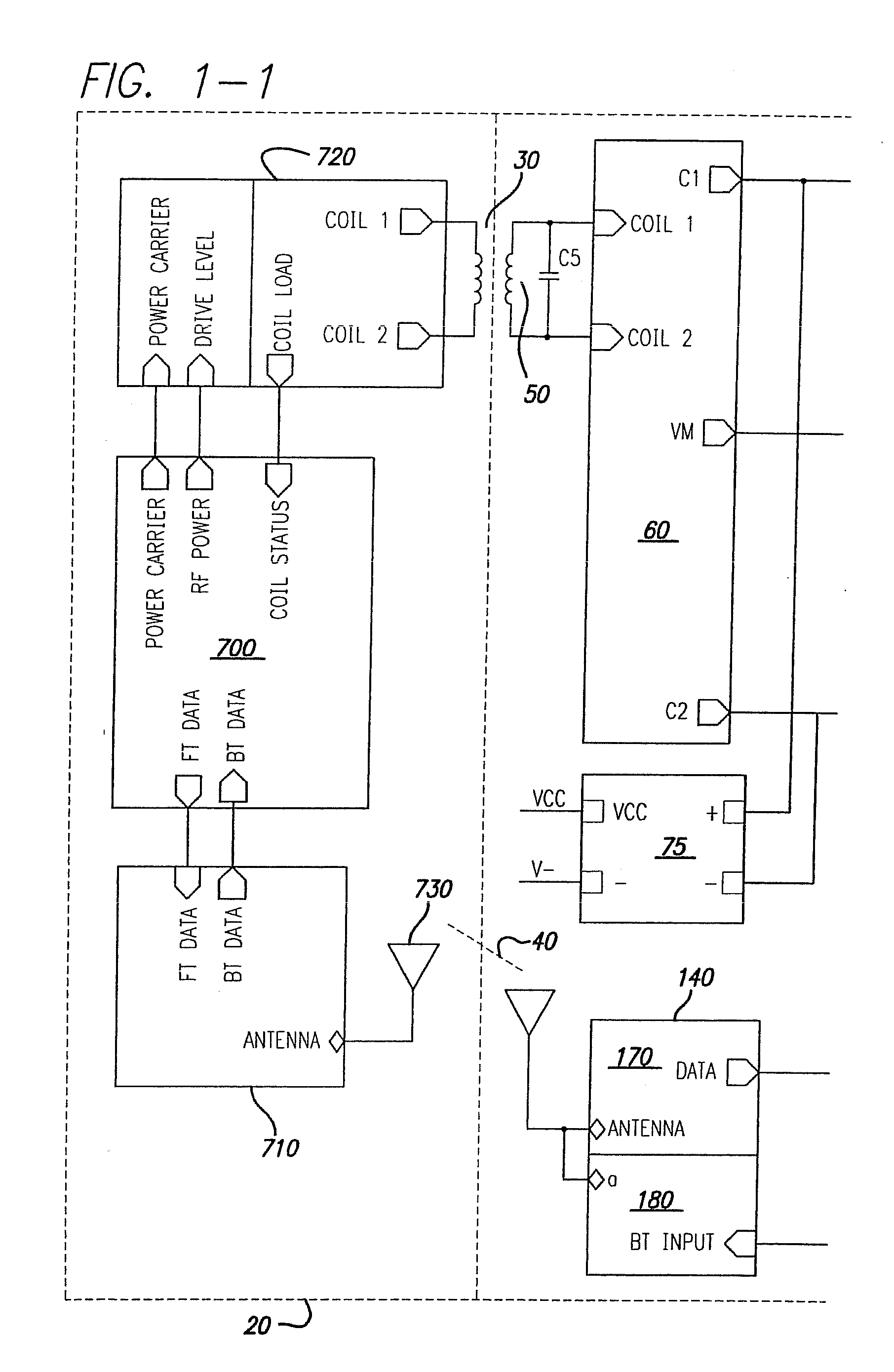 Power Scheme for Implant Stimulators on the Human or Animal Body