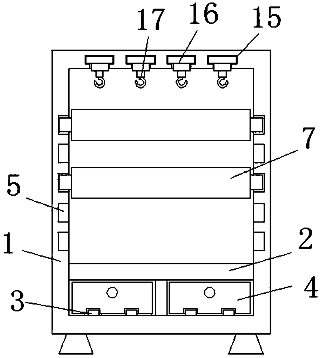 Medical device storage cabinet for medical use