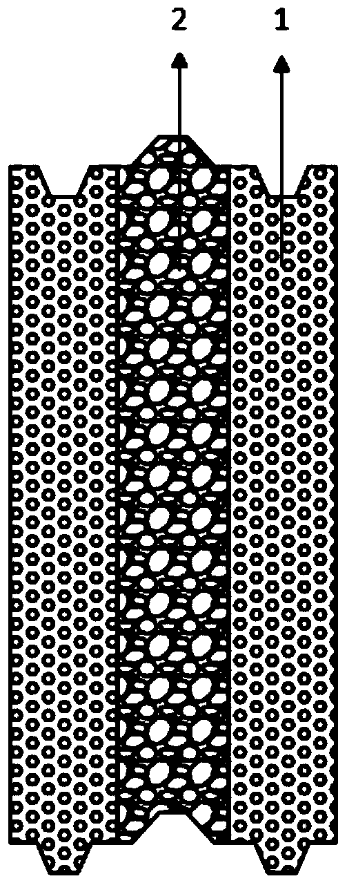 A foam concrete composite lightweight partition wall slab and its preparation method