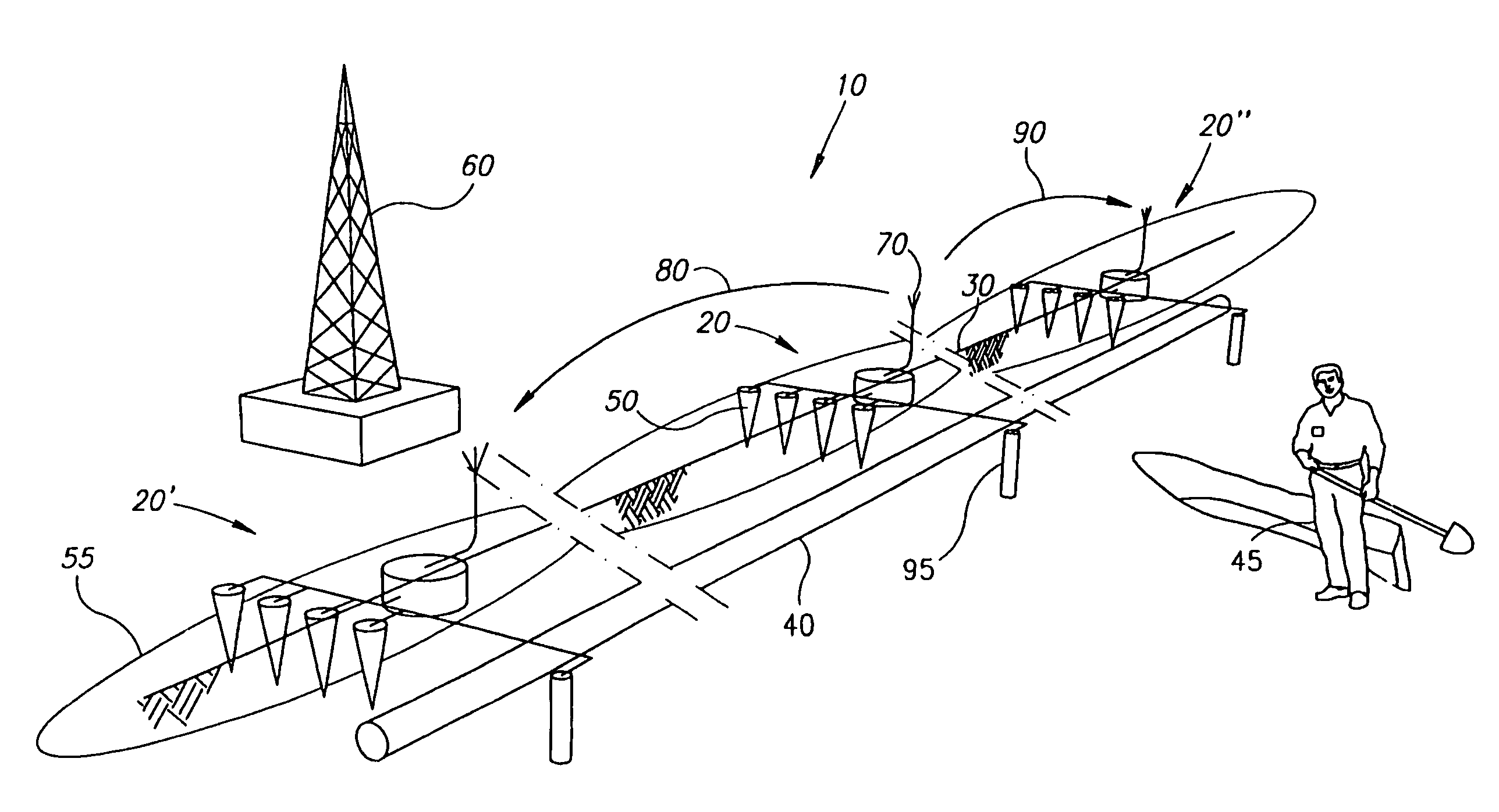 System and a method for detecting, locating and discerning an approach towards a linear installation