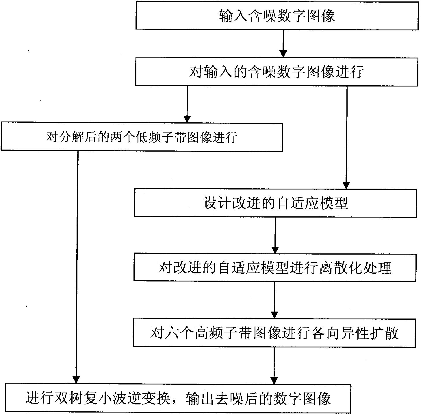 Method for de-noising dual-tree complex wavelet image on basis of partial differential equation