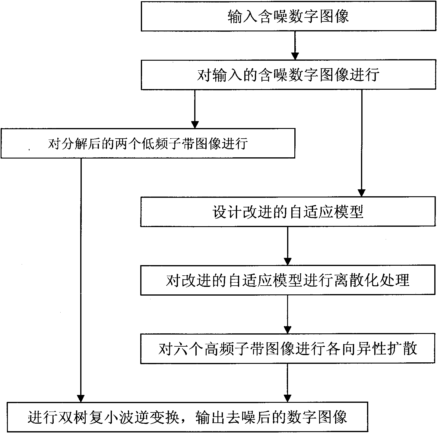 Method for de-noising dual-tree complex wavelet image on basis of partial differential equation