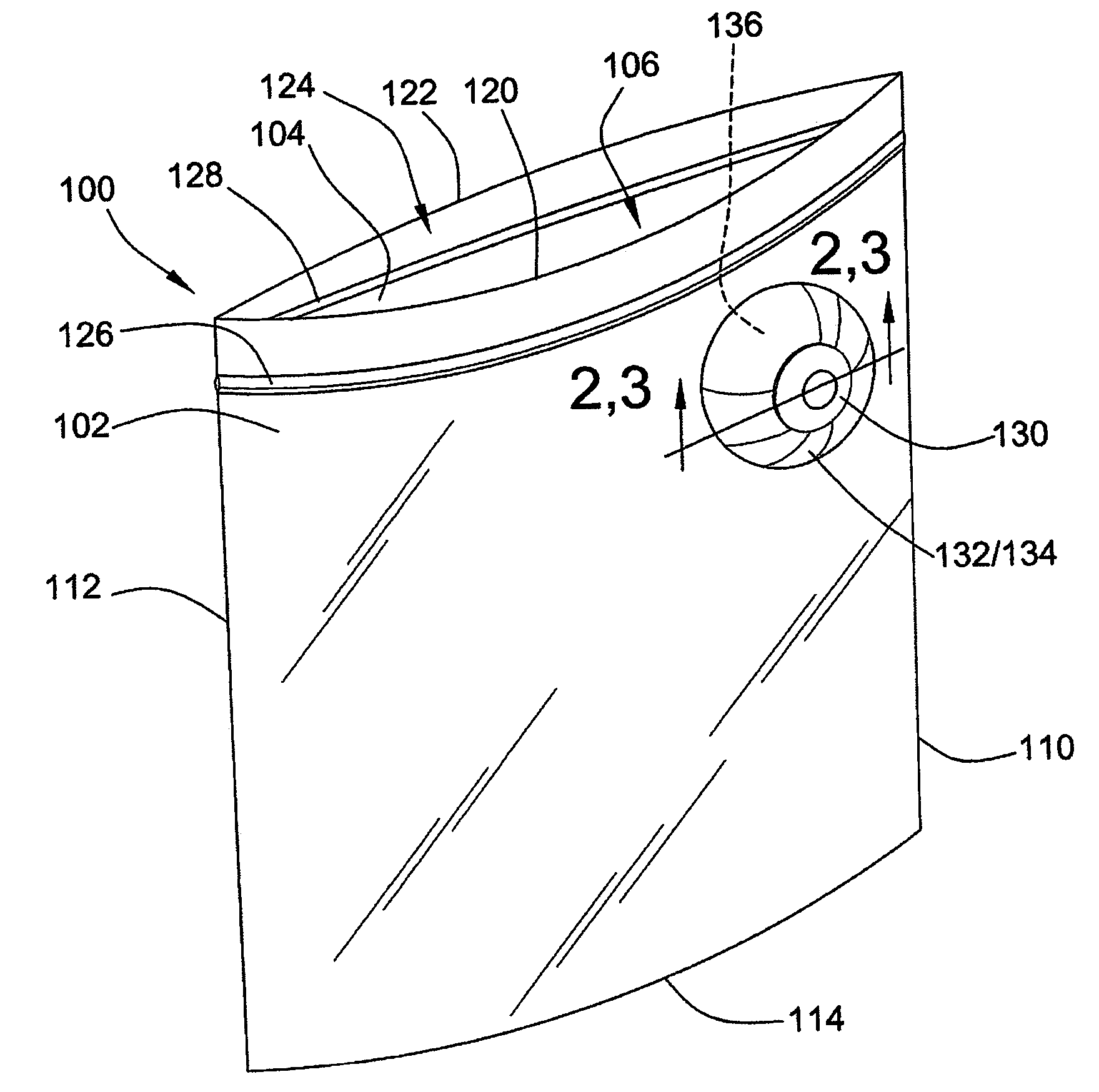 Storage bag with fluid separator