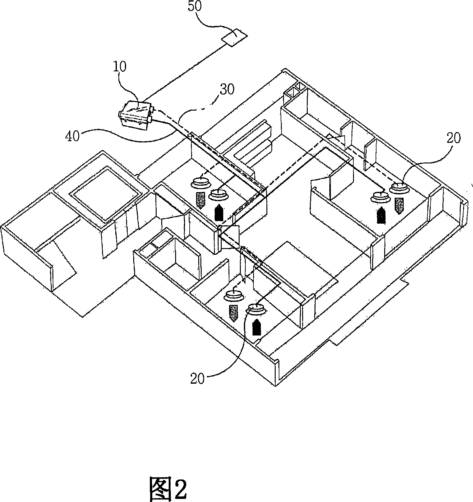 Integrated ventilation system for using heat exchanger