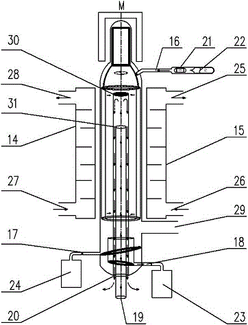 Method for preparing high-purity metal cesium by using molecular distillation apparatus