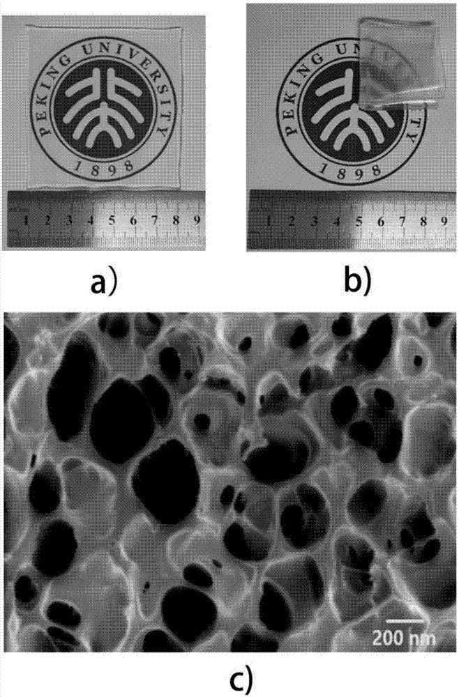 Dual-network hydrogel electrolyte and preparation and application thereof