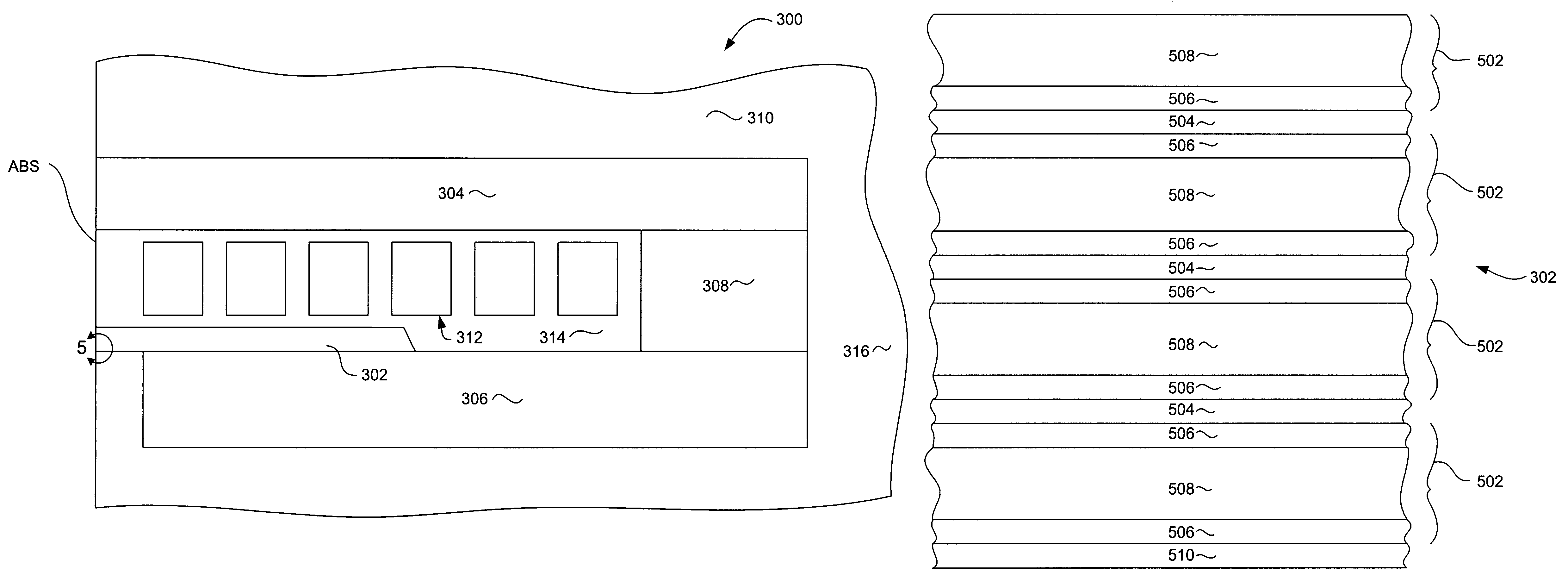 Lower saturation field structure for perpendicular AFC pole